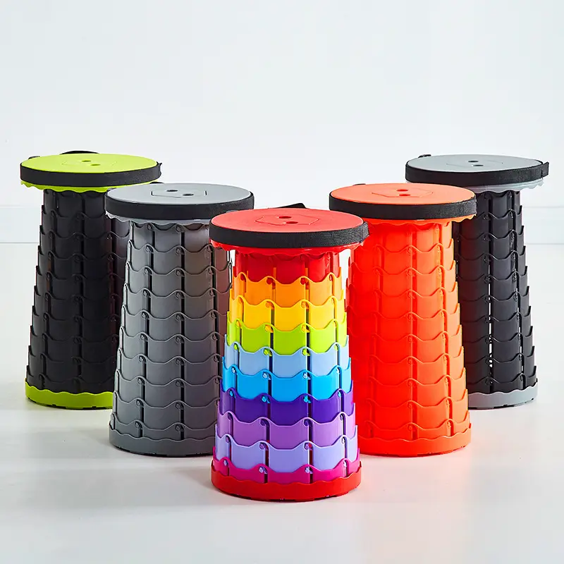 Portable Plastic Telescopic Fishing Stool