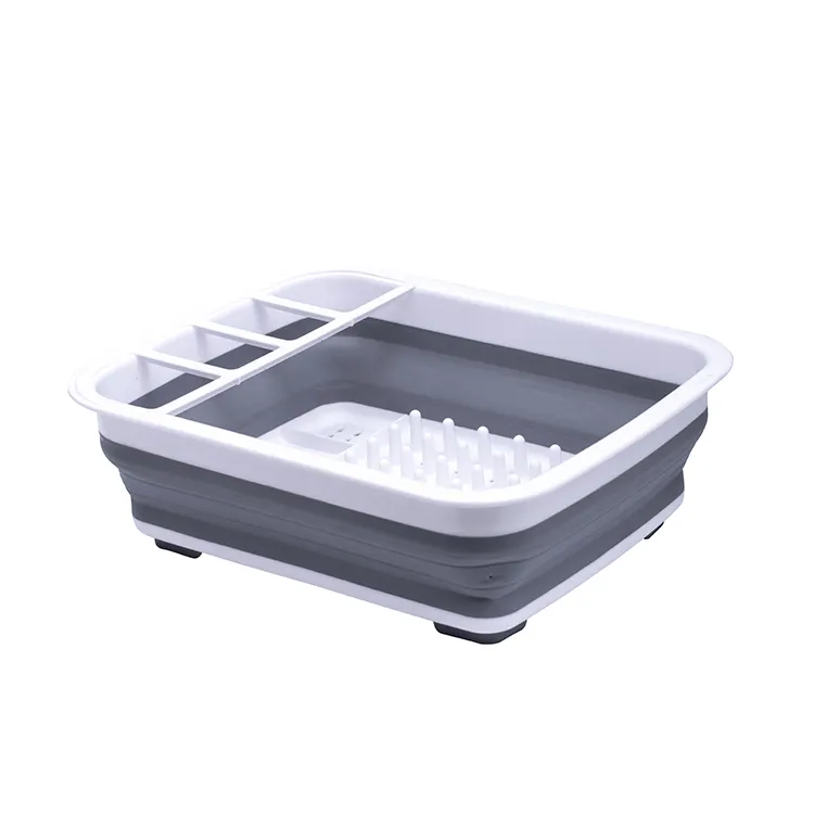 Collapsible Plastic Dish Drainer & Storage Rack