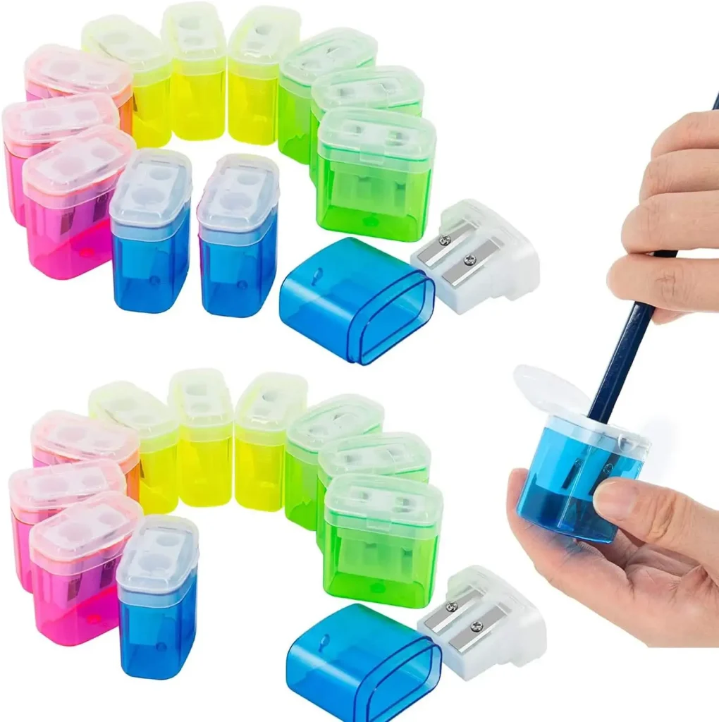 Dual Hole Plastic Pencil Sharpener