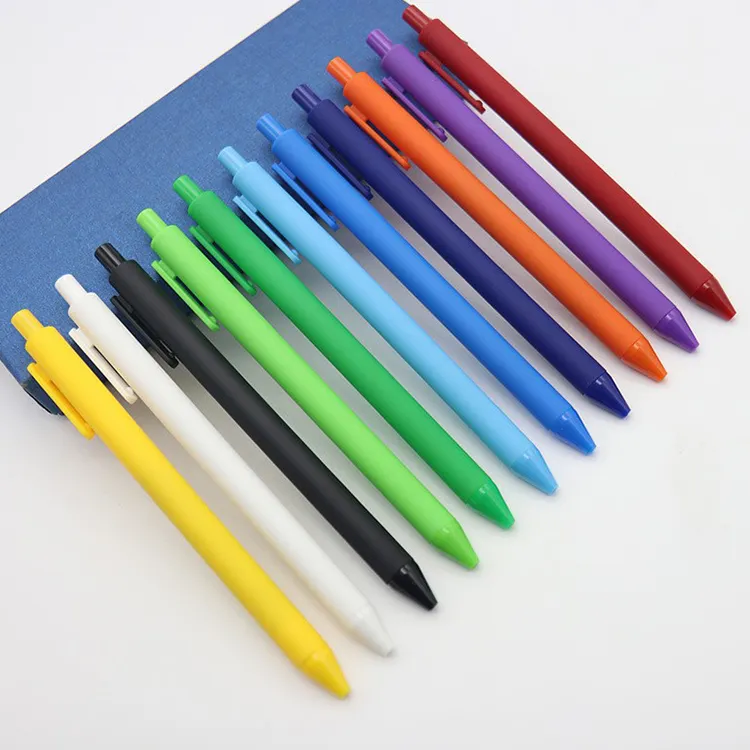 Multicolored Rubber Coated Ballpoint Pens