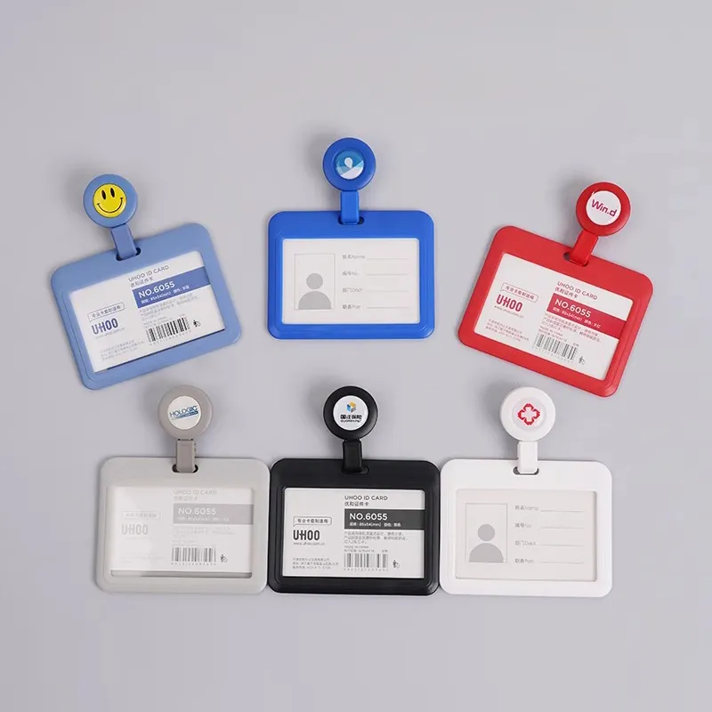Plastic Easy to Pull Buckle Card Holder