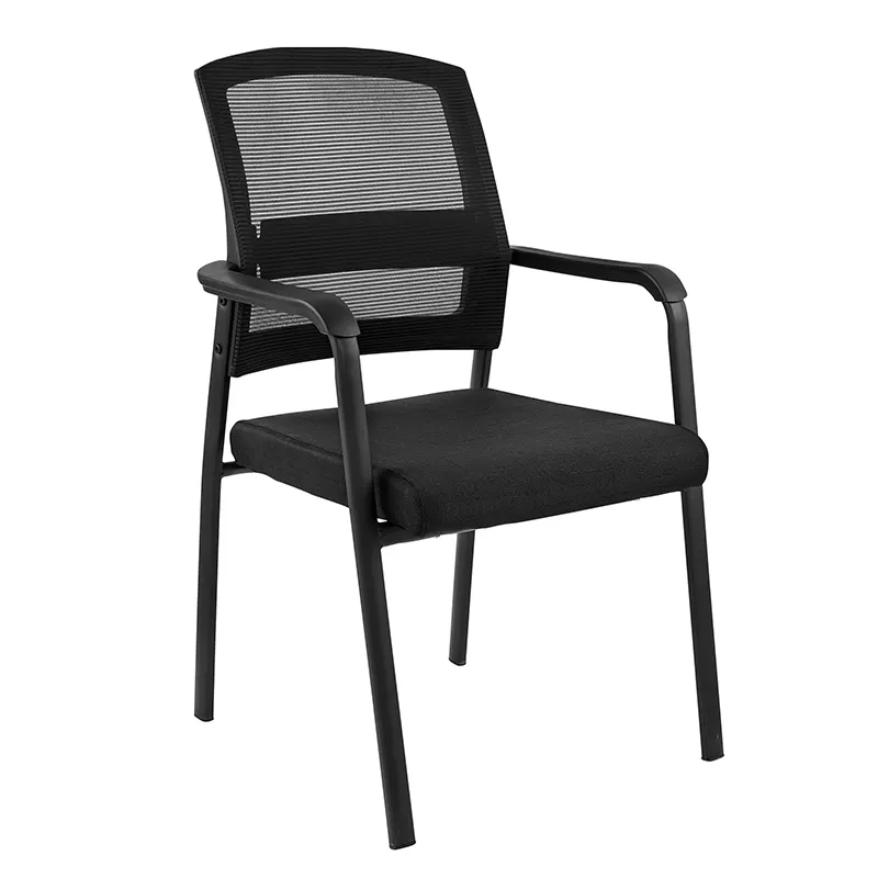Metal Frame Mesh Fabric Arm Stacking Office Chair